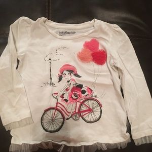 Long sleeve Baby Gap T shirt little girl